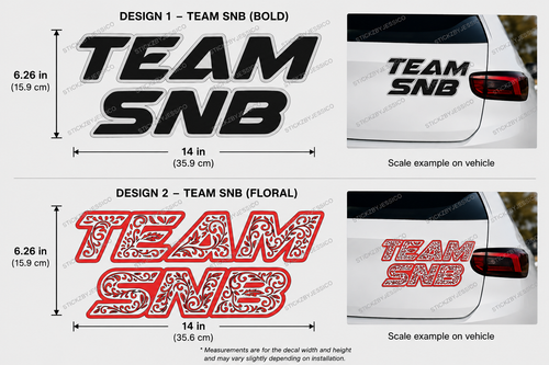 TEAM SNB Decal